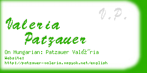 valeria patzauer business card